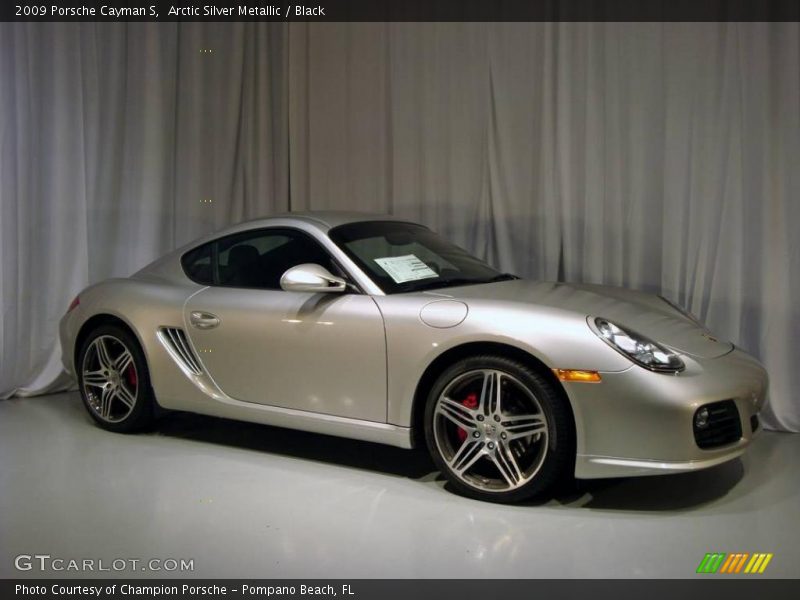 Arctic Silver Metallic / Black 2009 Porsche Cayman S