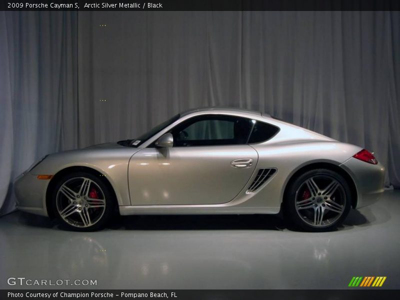 Arctic Silver Metallic / Black 2009 Porsche Cayman S
