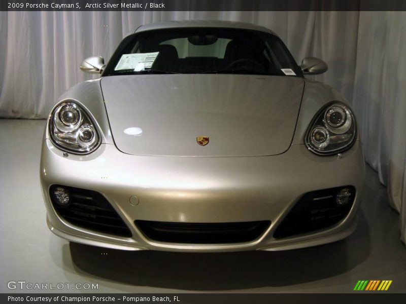 Arctic Silver Metallic / Black 2009 Porsche Cayman S