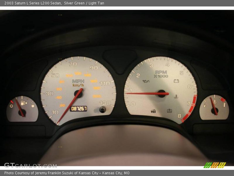 Silver Green / Light Tan 2003 Saturn L Series L200 Sedan