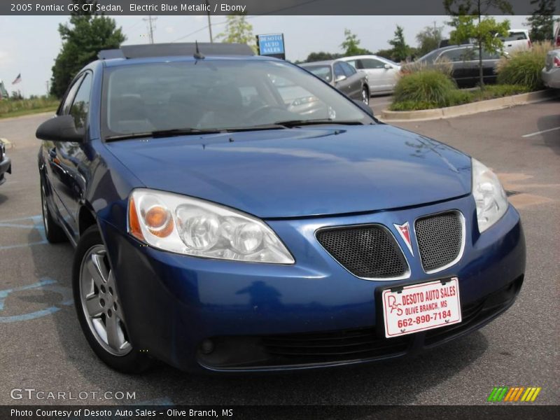 Electric Blue Metallic / Ebony 2005 Pontiac G6 GT Sedan