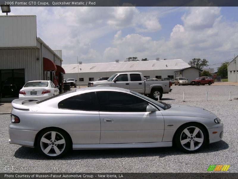 Quicksilver Metallic / Red 2006 Pontiac GTO Coupe
