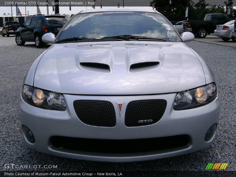 Quicksilver Metallic / Red 2006 Pontiac GTO Coupe