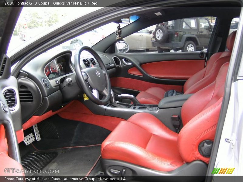 Quicksilver Metallic / Red 2006 Pontiac GTO Coupe