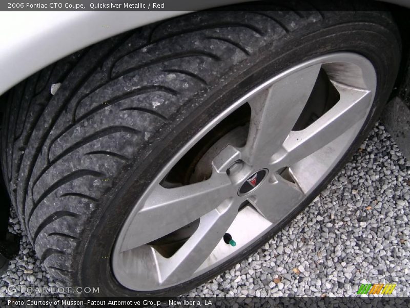 Quicksilver Metallic / Red 2006 Pontiac GTO Coupe