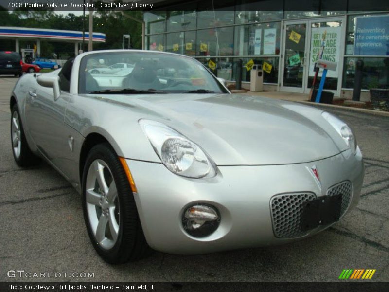 Cool Silver / Ebony 2008 Pontiac Solstice Roadster