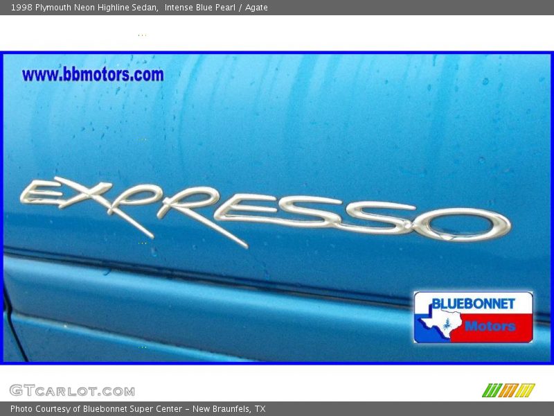 Intense Blue Pearl / Agate 1998 Plymouth Neon Highline Sedan