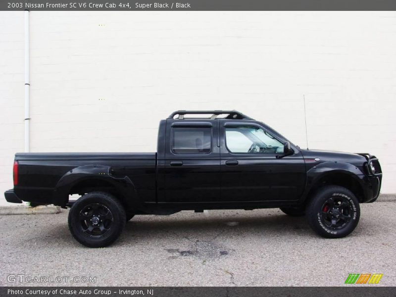 Super Black / Black 2003 Nissan Frontier SC V6 Crew Cab 4x4