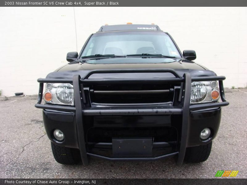 Super Black / Black 2003 Nissan Frontier SC V6 Crew Cab 4x4