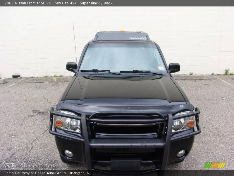 Super Black / Black 2003 Nissan Frontier SC V6 Crew Cab 4x4