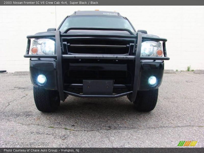 Super Black / Black 2003 Nissan Frontier SC V6 Crew Cab 4x4