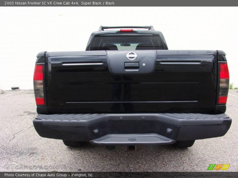 Super Black / Black 2003 Nissan Frontier SC V6 Crew Cab 4x4