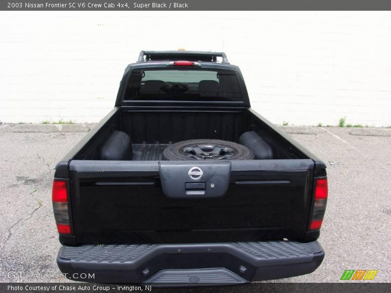 Super Black / Black 2003 Nissan Frontier SC V6 Crew Cab 4x4