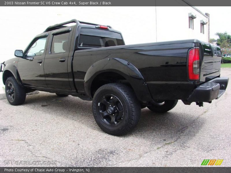 Super Black / Black 2003 Nissan Frontier SC V6 Crew Cab 4x4