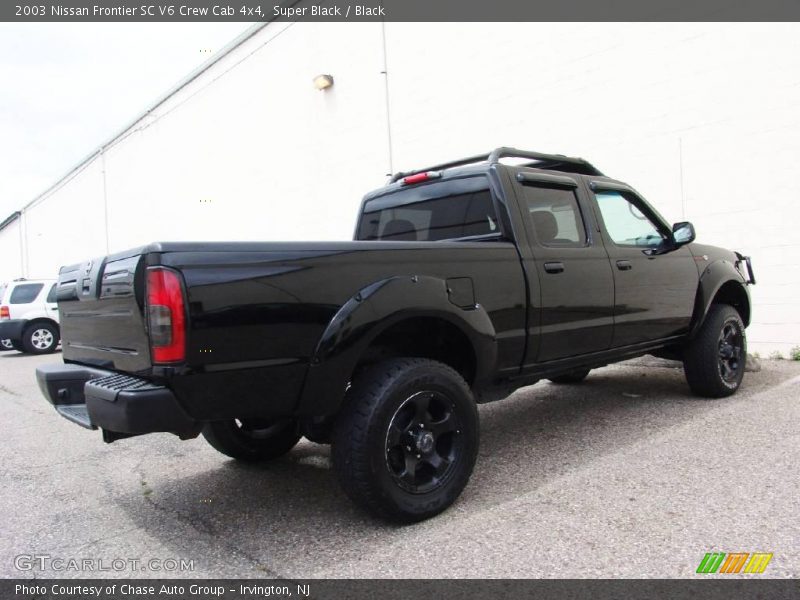 Super Black / Black 2003 Nissan Frontier SC V6 Crew Cab 4x4