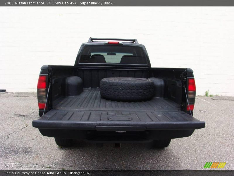 Super Black / Black 2003 Nissan Frontier SC V6 Crew Cab 4x4
