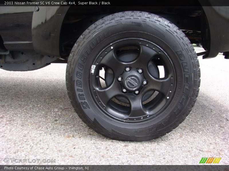 Super Black / Black 2003 Nissan Frontier SC V6 Crew Cab 4x4