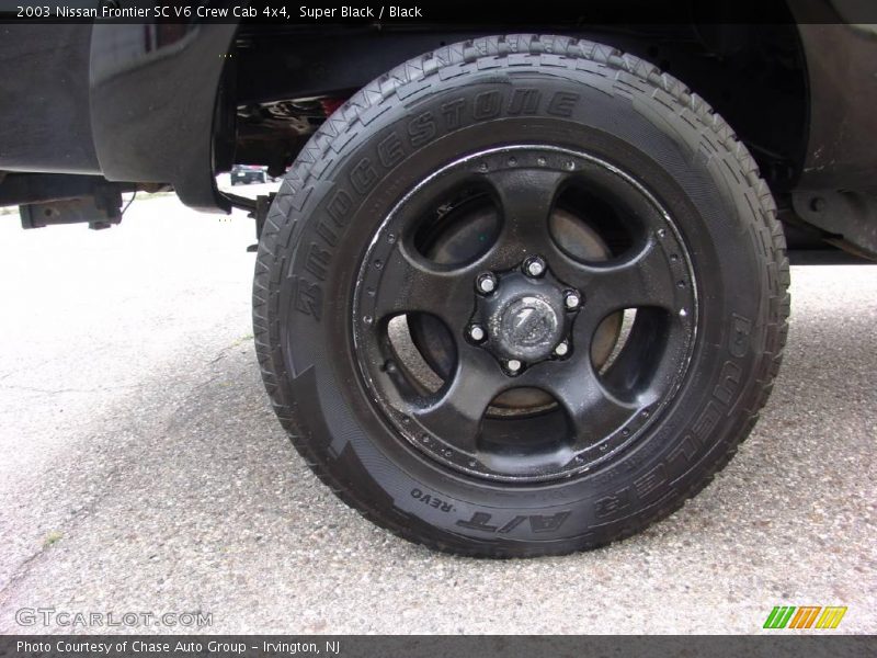 Super Black / Black 2003 Nissan Frontier SC V6 Crew Cab 4x4