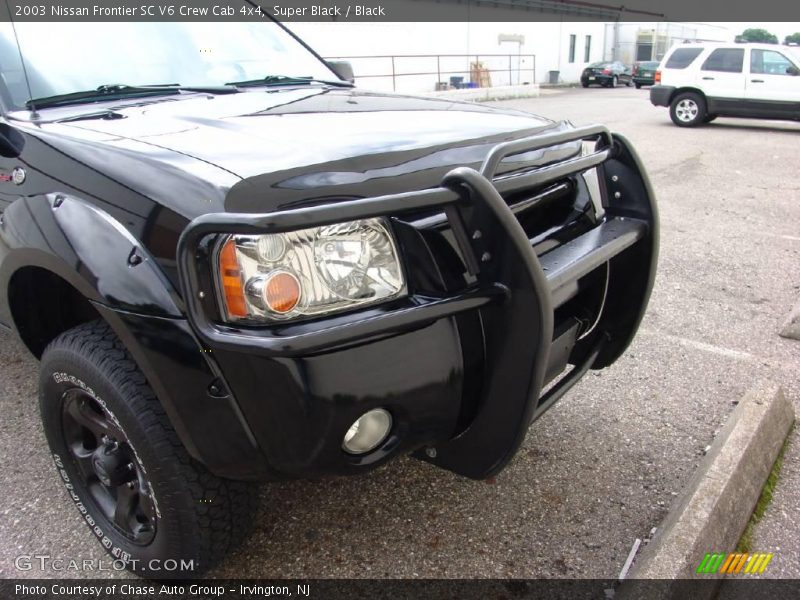 Super Black / Black 2003 Nissan Frontier SC V6 Crew Cab 4x4