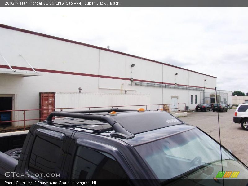 Super Black / Black 2003 Nissan Frontier SC V6 Crew Cab 4x4