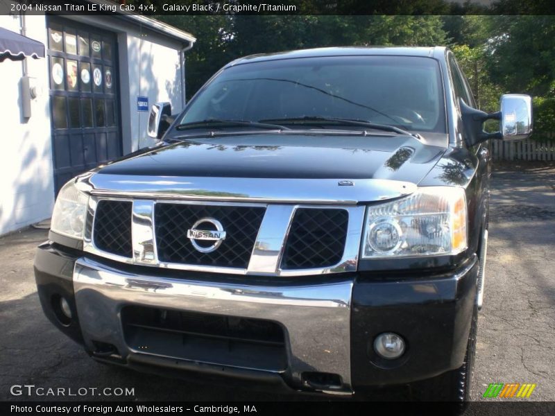Galaxy Black / Graphite/Titanium 2004 Nissan Titan LE King Cab 4x4