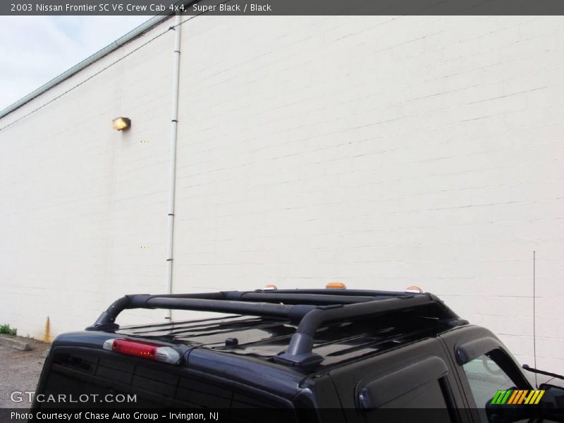 Super Black / Black 2003 Nissan Frontier SC V6 Crew Cab 4x4