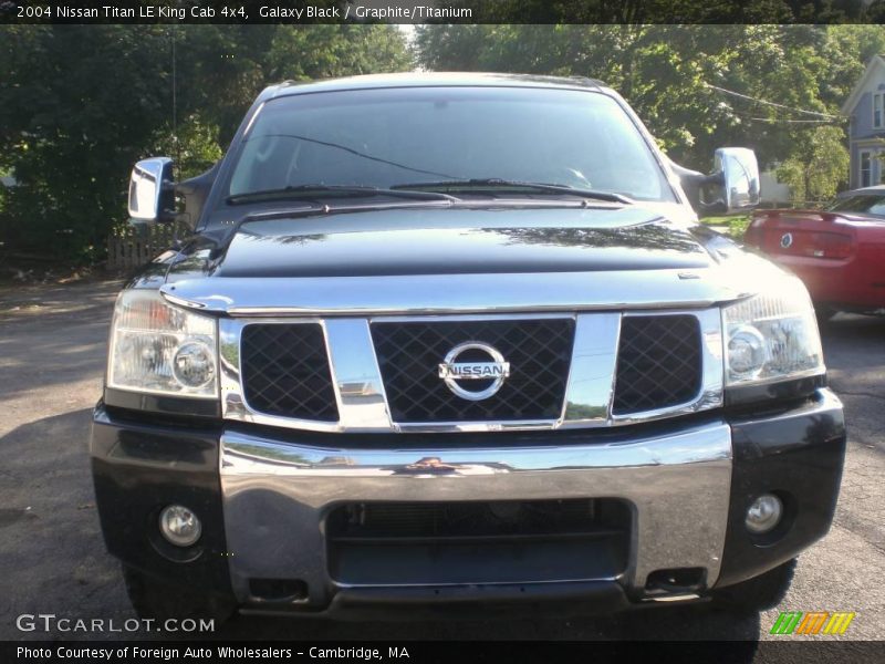 Galaxy Black / Graphite/Titanium 2004 Nissan Titan LE King Cab 4x4