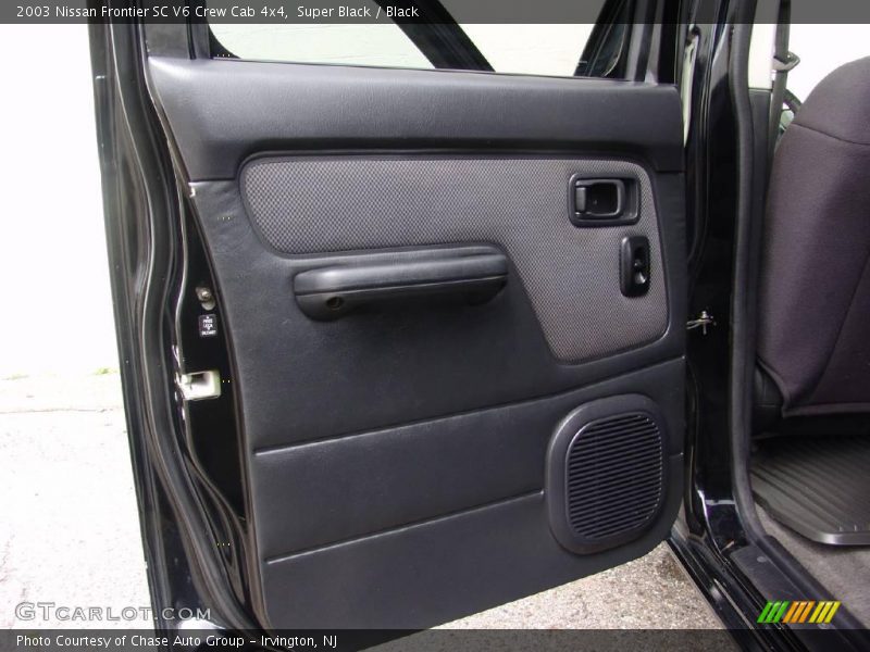 Super Black / Black 2003 Nissan Frontier SC V6 Crew Cab 4x4