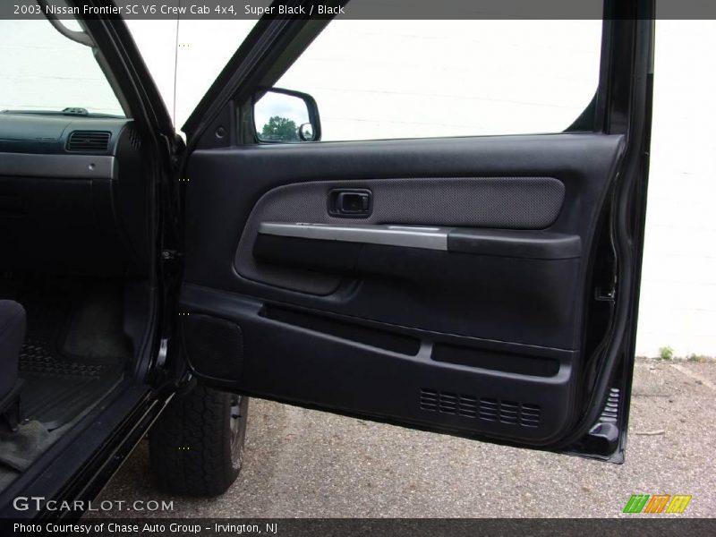 Super Black / Black 2003 Nissan Frontier SC V6 Crew Cab 4x4