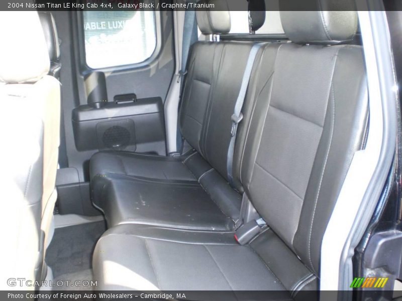 Galaxy Black / Graphite/Titanium 2004 Nissan Titan LE King Cab 4x4