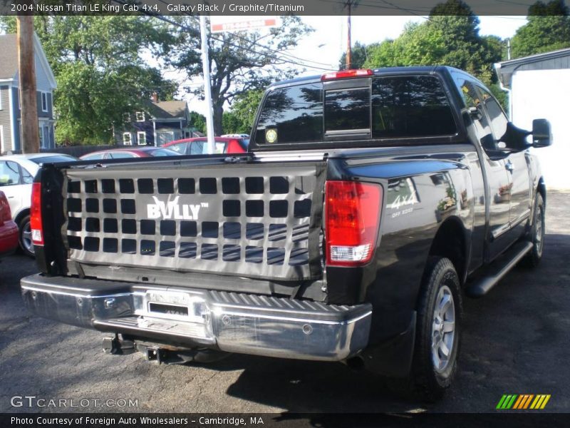 Galaxy Black / Graphite/Titanium 2004 Nissan Titan LE King Cab 4x4