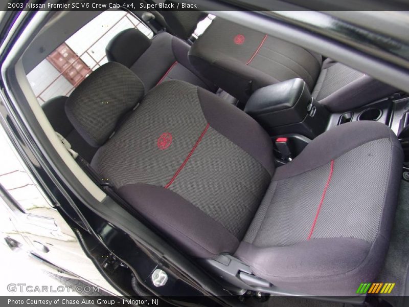 Super Black / Black 2003 Nissan Frontier SC V6 Crew Cab 4x4