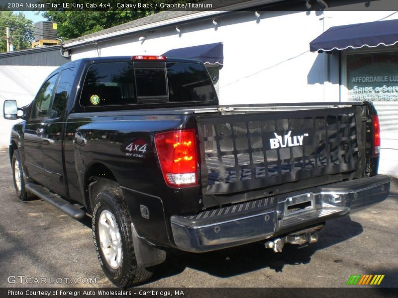 Galaxy Black / Graphite/Titanium 2004 Nissan Titan LE King Cab 4x4