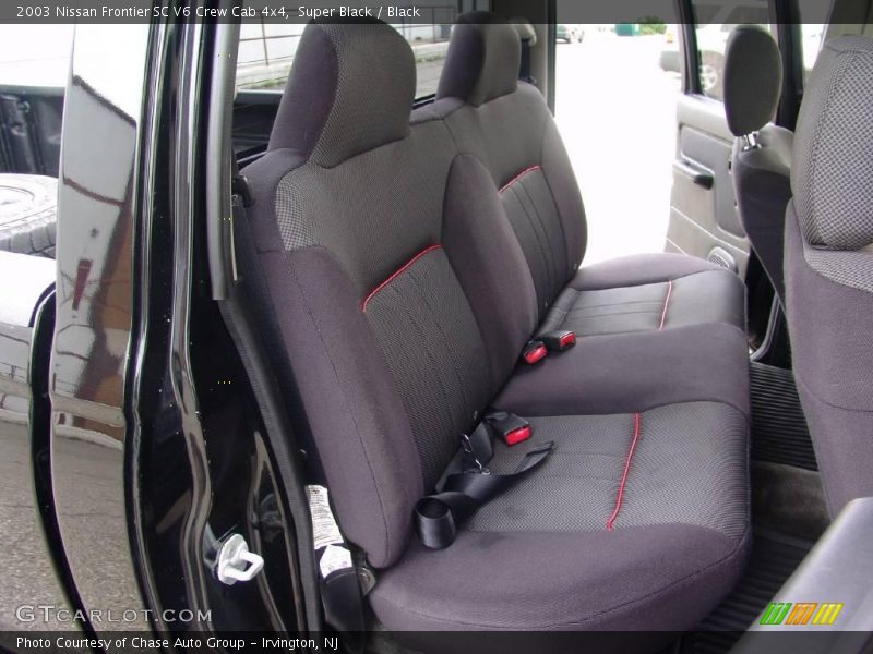Super Black / Black 2003 Nissan Frontier SC V6 Crew Cab 4x4