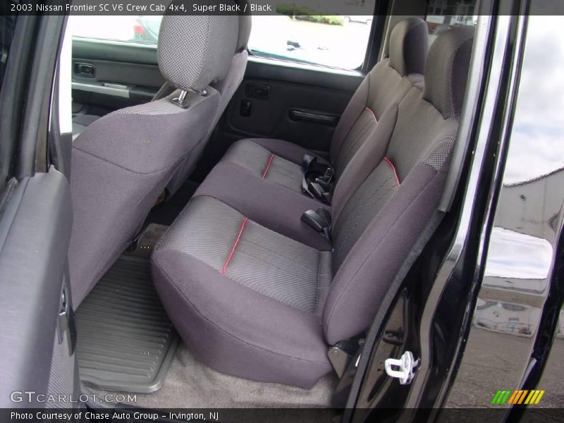 Super Black / Black 2003 Nissan Frontier SC V6 Crew Cab 4x4