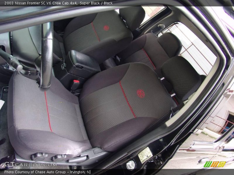 Super Black / Black 2003 Nissan Frontier SC V6 Crew Cab 4x4