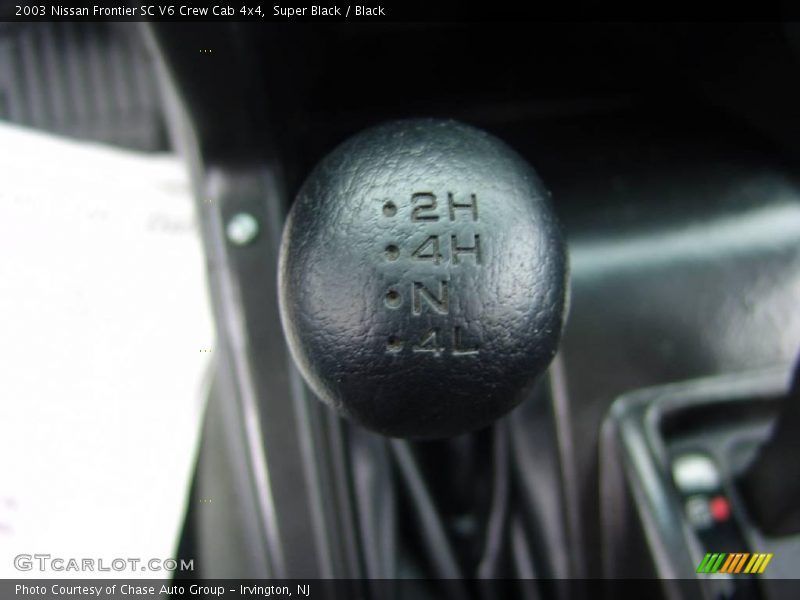 Super Black / Black 2003 Nissan Frontier SC V6 Crew Cab 4x4