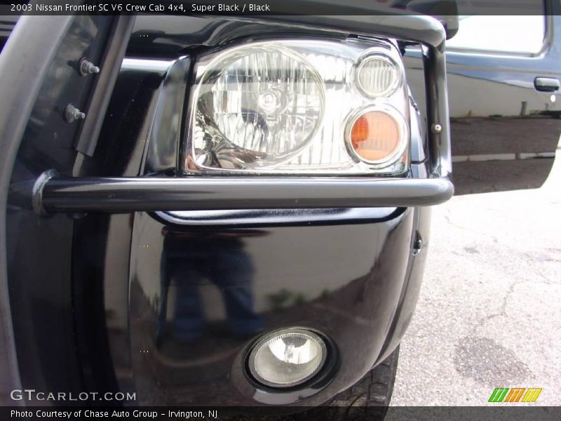 Super Black / Black 2003 Nissan Frontier SC V6 Crew Cab 4x4