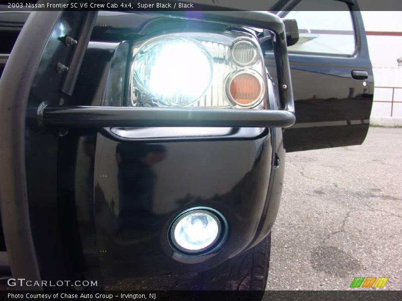 Super Black / Black 2003 Nissan Frontier SC V6 Crew Cab 4x4