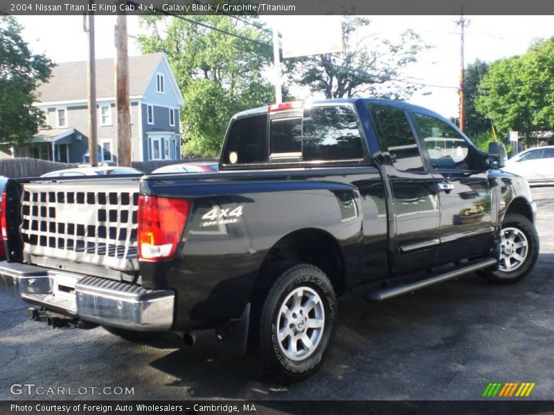 Galaxy Black / Graphite/Titanium 2004 Nissan Titan LE King Cab 4x4