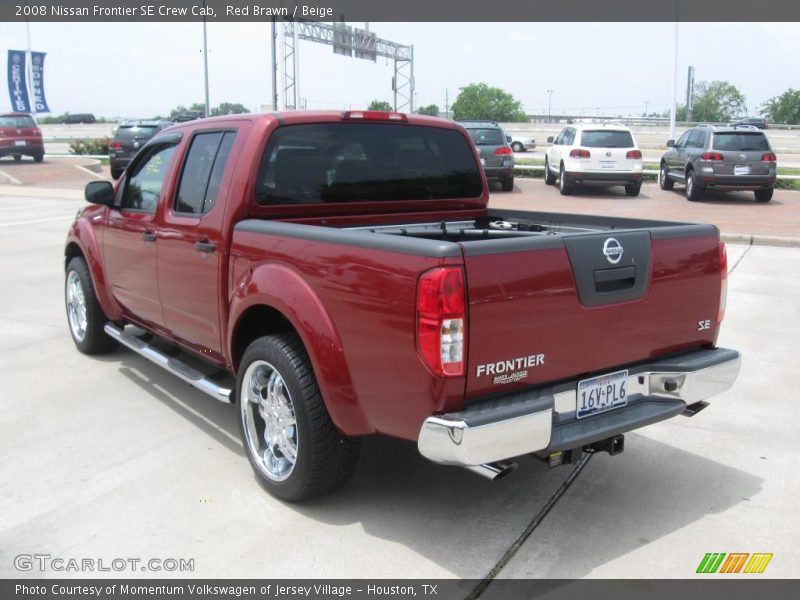 Red Brawn / Beige 2008 Nissan Frontier SE Crew Cab