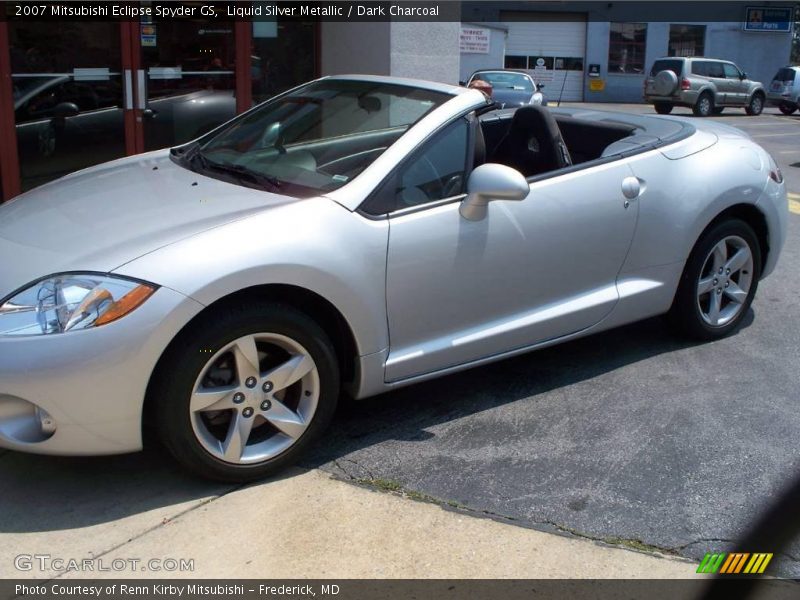 Liquid Silver Metallic / Dark Charcoal 2007 Mitsubishi Eclipse Spyder GS