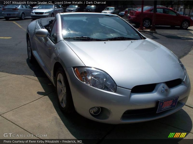 Liquid Silver Metallic / Dark Charcoal 2007 Mitsubishi Eclipse Spyder GS