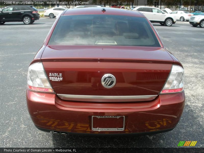 Merlot Metallic / Light Camel 2008 Mercury Sable Sedan