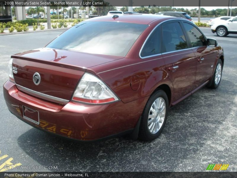 Merlot Metallic / Light Camel 2008 Mercury Sable Sedan