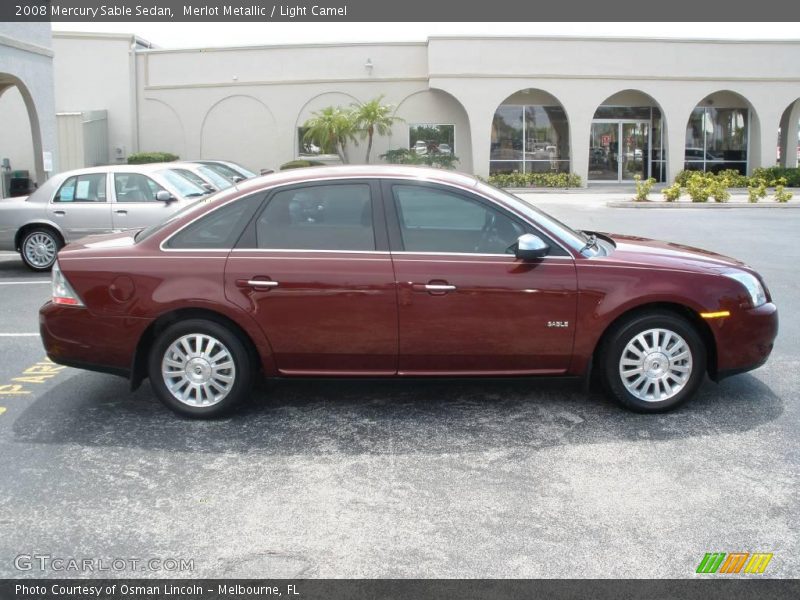 Merlot Metallic / Light Camel 2008 Mercury Sable Sedan