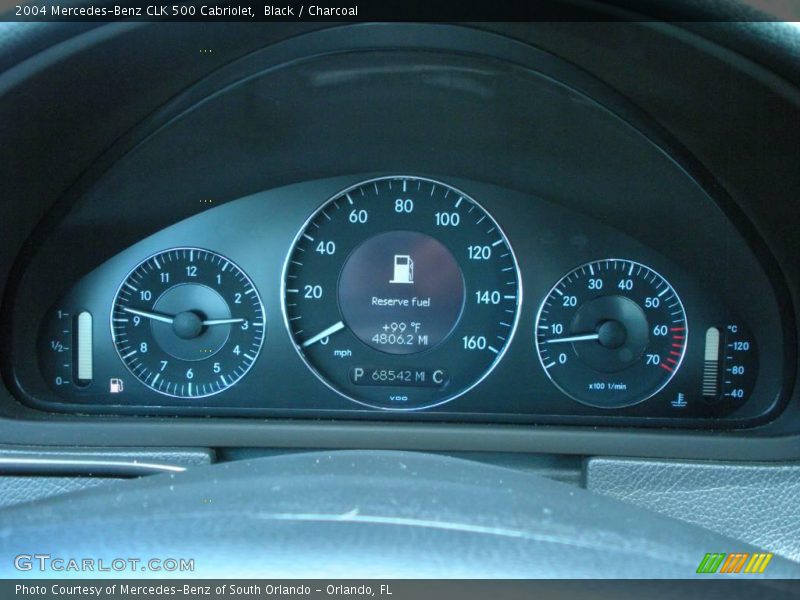 Black / Charcoal 2004 Mercedes-Benz CLK 500 Cabriolet