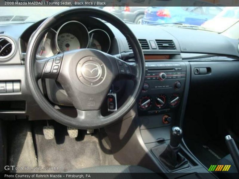 Black Mica / Black 2008 Mazda MAZDA3 i Touring Sedan