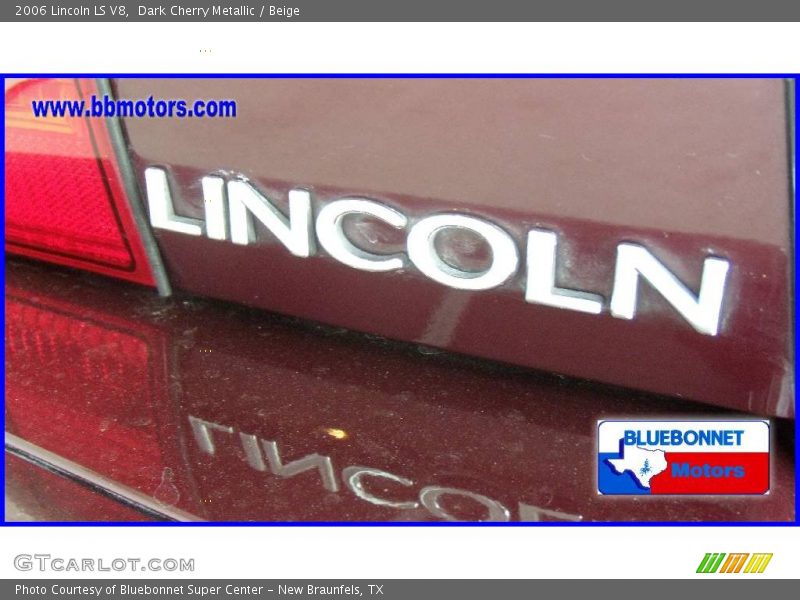 Dark Cherry Metallic / Beige 2006 Lincoln LS V8