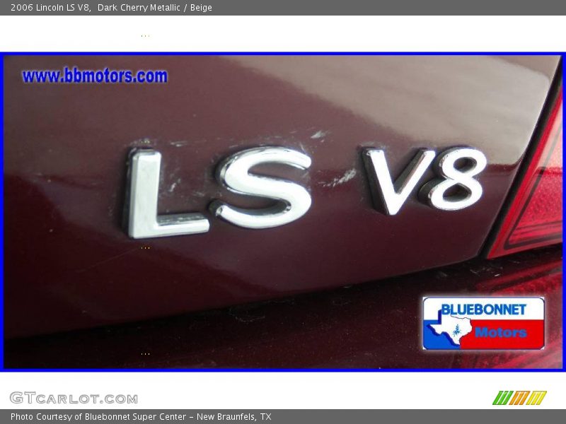 Dark Cherry Metallic / Beige 2006 Lincoln LS V8
